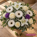 Bouquet de Deuil Blanc et Violet
