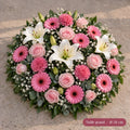 Coussin Funéraire Blanc et Rose