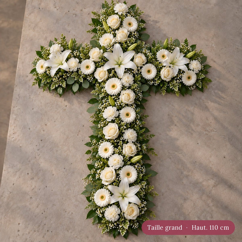 Croix de Deuil Blanc et Vert
