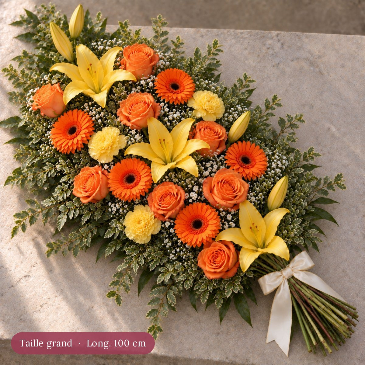 Gerbe de Fleurs Jaune et Orange